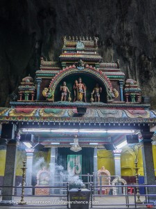 The temple inside the Batu Caves