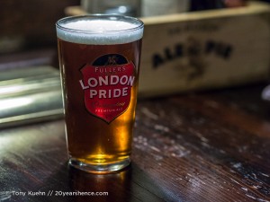 A pint in London