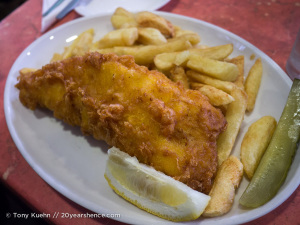 Fish and chips, London style!