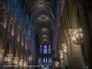 Inside the Notre Dame Cathedral