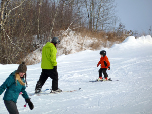 book ski lessons with the kids
