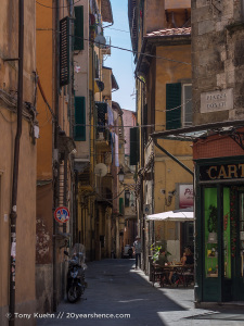 The streets of Pisa, Italy